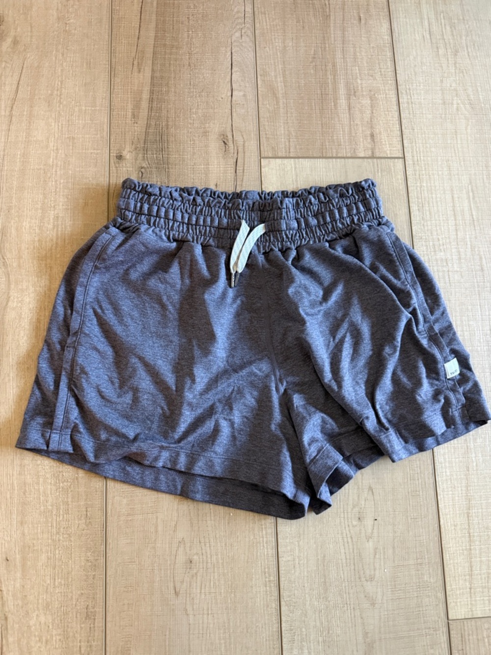 Vuori Women’s Casual Drawstring Shorts in Heather Slate